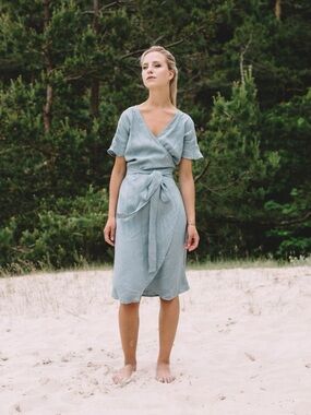 LinenFox Mimosa Linen Dress